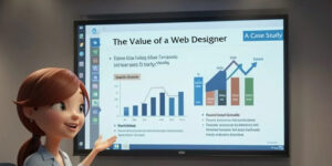 Presenter showing The Value of a Web Designer
